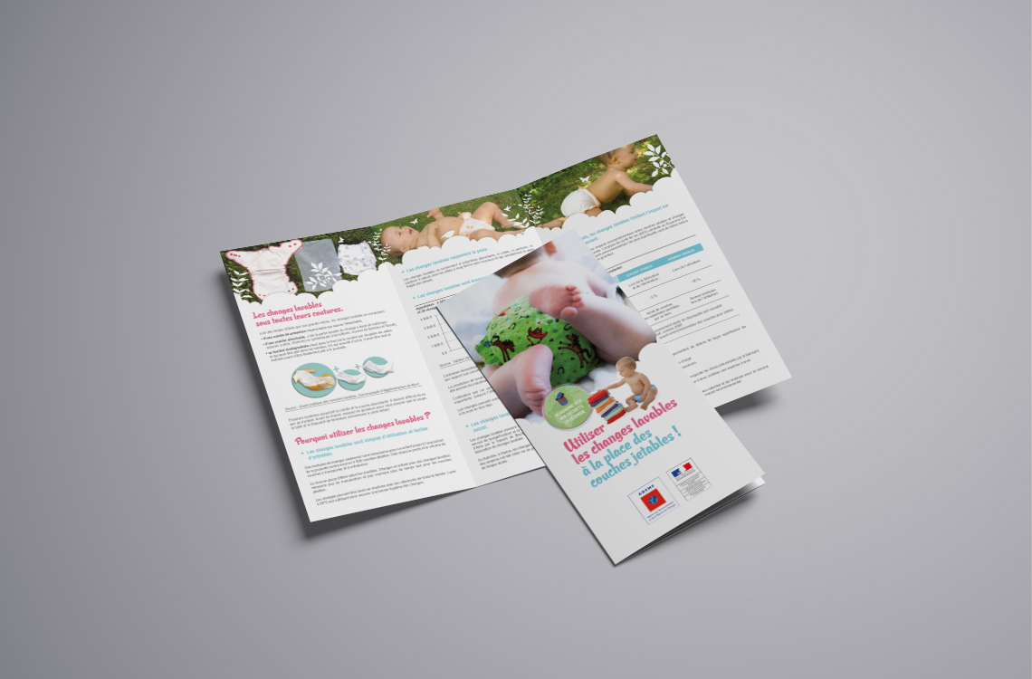 Dépliant informatif sur les changes lavables - ADEME