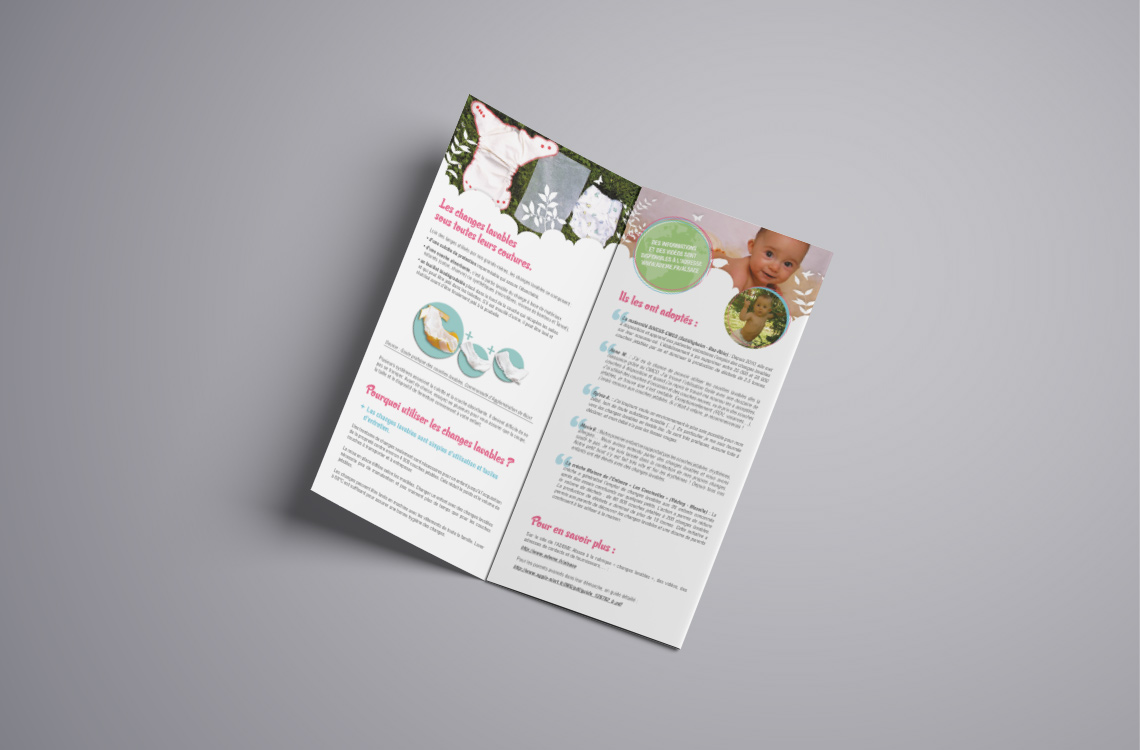 Dépliant informatif sur les changes lavables - ADEME