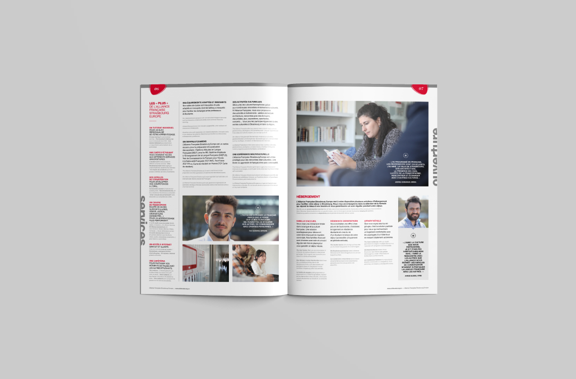 Brochure de présentation Alliance Françaisee