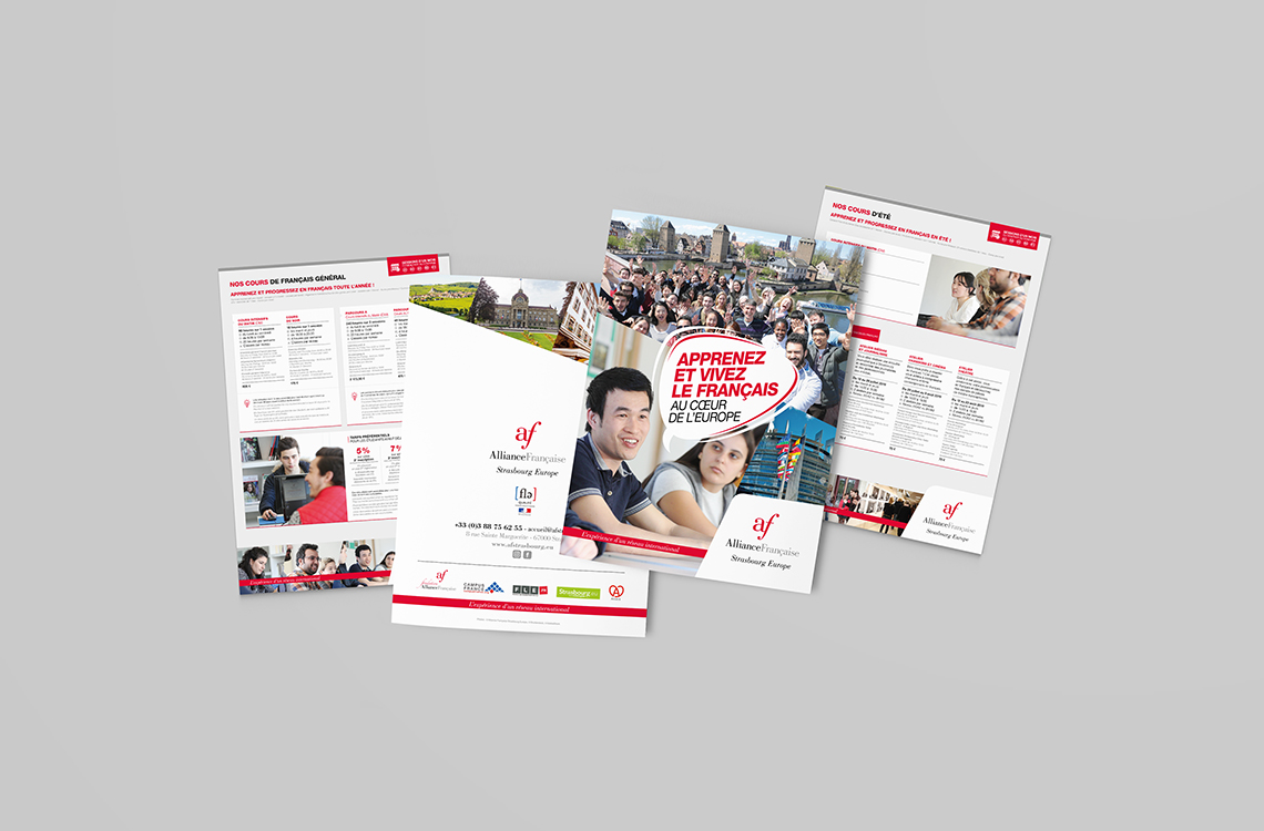 Pochette à rabats + fiches Alliance Française