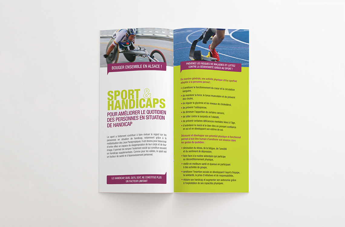 Brochure informative sur le handisport en Alsace - Direction Régionale et Départementale de la jeunesse, des sports et de la cohésion sociale