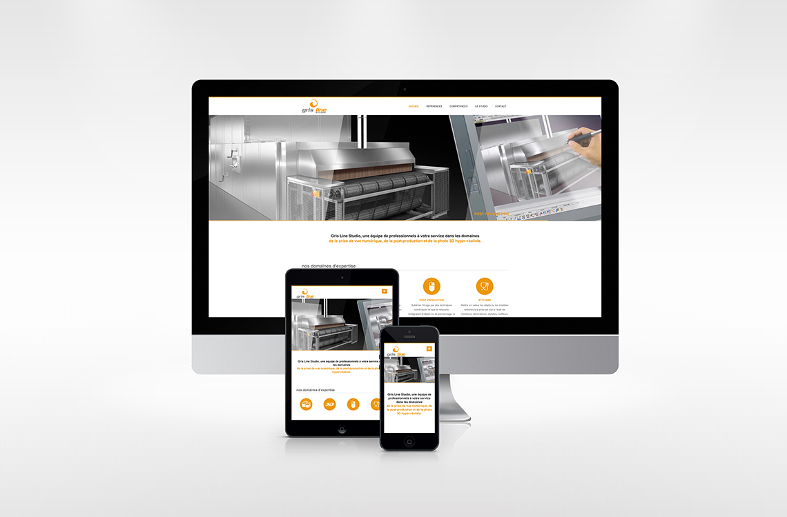 Site internet full responsive présentant le studio ainsi que ses différentes réalisations