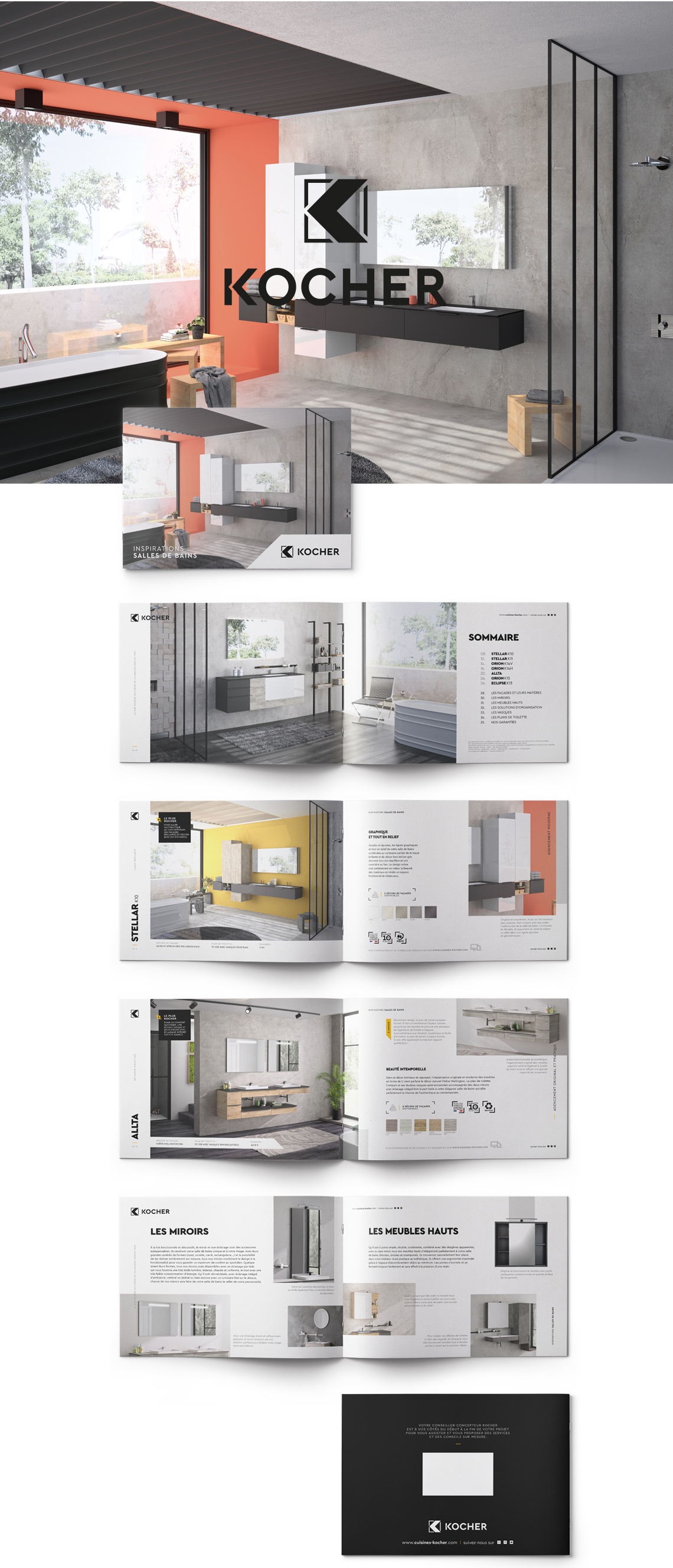 Brochure Inspirations Salles de bains Kocher