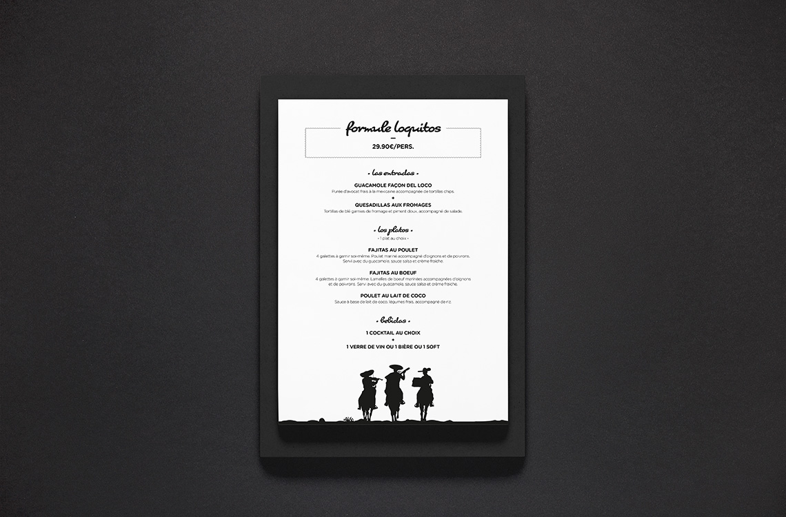 Menu du restaurant Los Loquitos