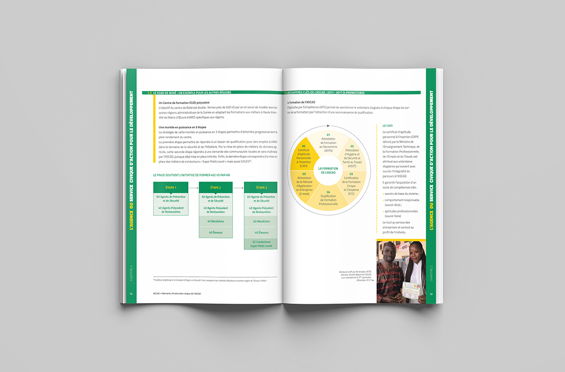 Affiche présentant la contribution du PNUD Guinée dans la lutte contre Ebola