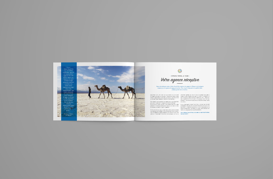Brochure de présentation de l'agence Sphere Tour & Travel