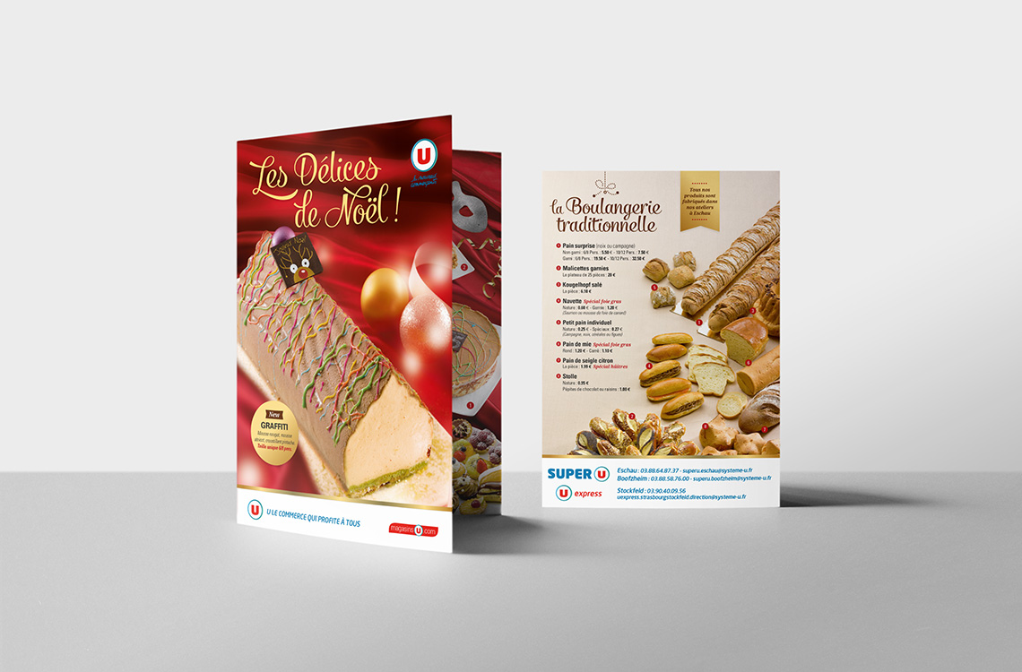Dépliant promotionnel délices de Noël - Super U