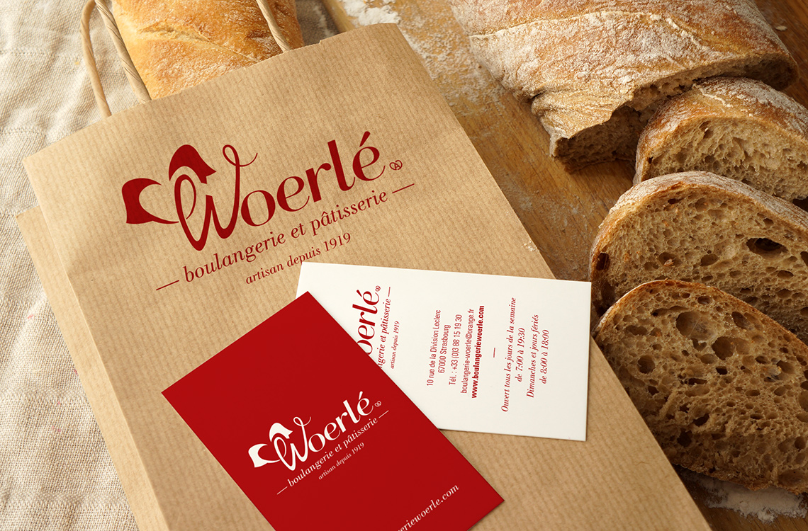 Charte graphique appliquée sur les différents supports imprimés - Woerlé